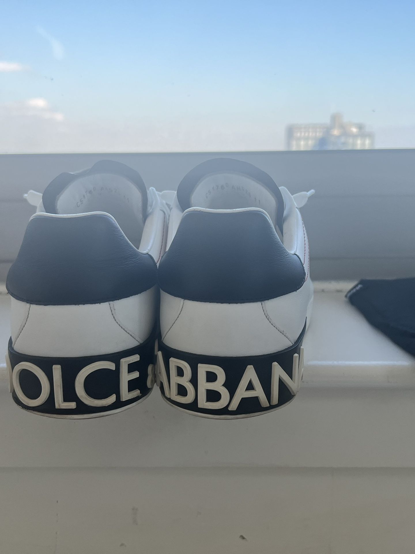 Used Dolce & gabbana Calfskin nappa Portofino sneakers