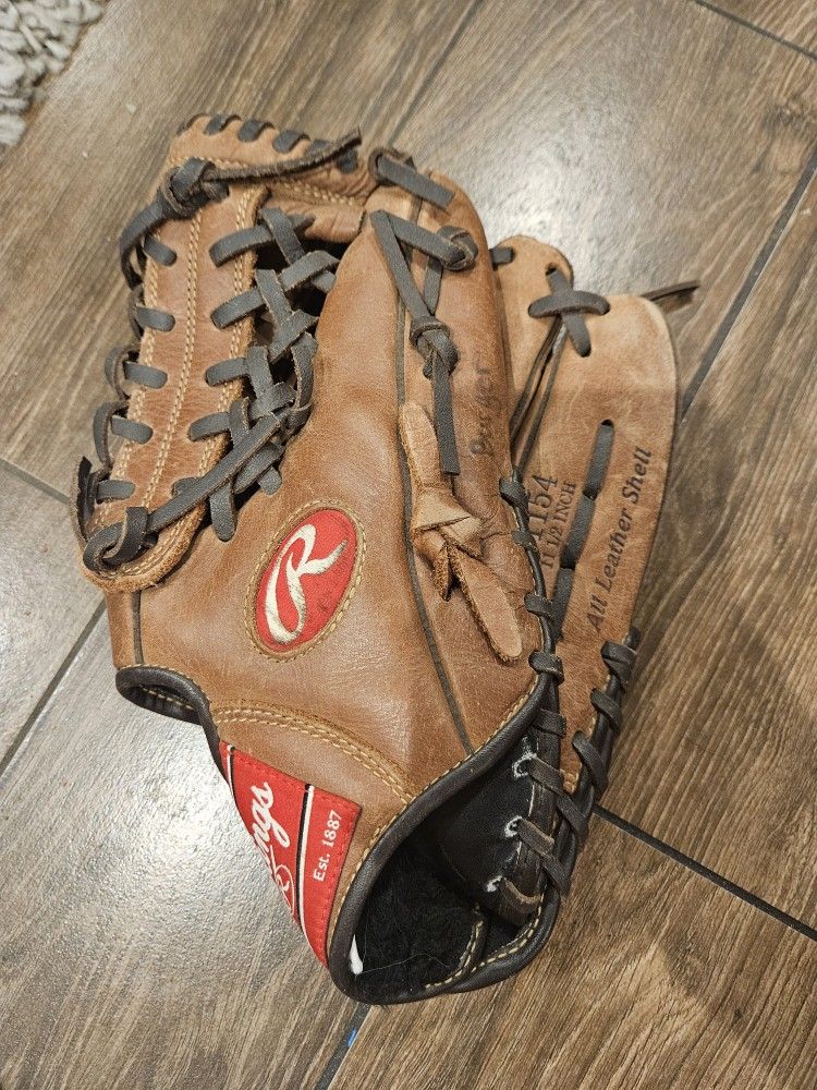 Rawlings Leather Baseball Glove 