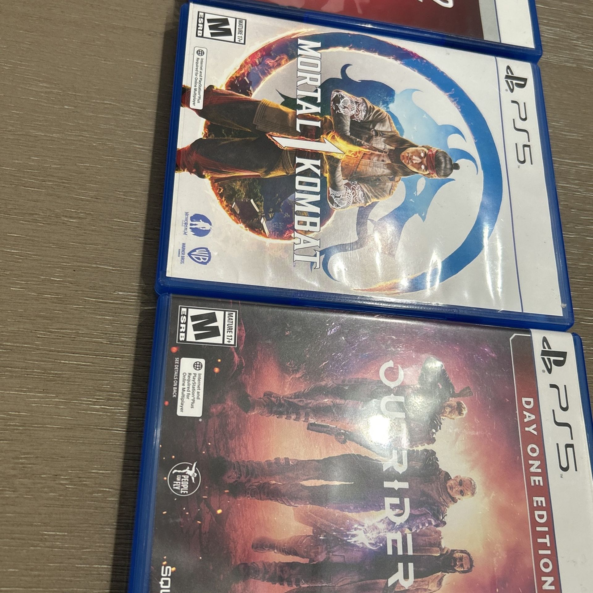 I have three PS five games in great condition