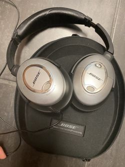 Bose Quietcomfort 15 Silver Black Noise Canceling Wired Over Ear