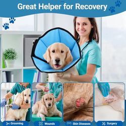Comfy Cone Pet Cone for Dogs Cats Large Tan Comfortable Soft Recovery Collar L