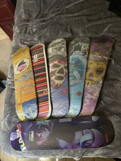 Tricolor skate boards