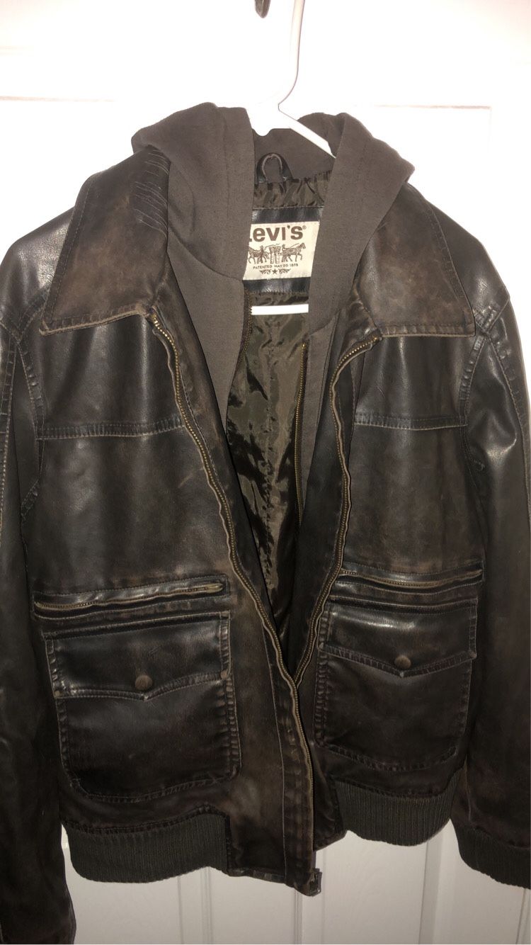 Men’s Levi’s faux leather jacket