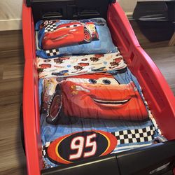 Kids Bed with mattress and bedding set
