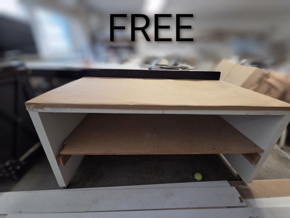 Free Table With Shelf & Wheels