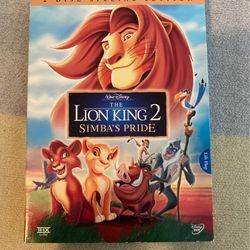 The Lion King 2 Simba’s Pride 2 DVD Special Edition Disney