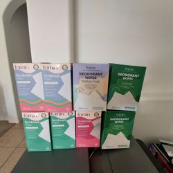 FOMIN Acidified Deodorant Wipes For Women - 15 each Count - Coastal Breeze, cucumber & Aloe and variety pack– Hypoallergenic, pH Balanced Whole Body W