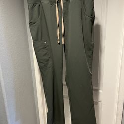 Large Green Figs Scrubs Pants