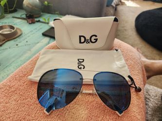 D&G Men's Sunglasses White Frame 6086
