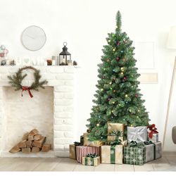 4Ft  Christmas Tree Pre-Lit, Premium Artificial Christmas Tree with Lights, Decorated Xmas Tree with Tripod Stands.