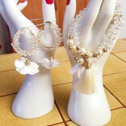 Pulseras Artesanal Con Aretes 