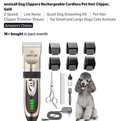 Oneisall Rechargeable Cordless Dog Clippers
