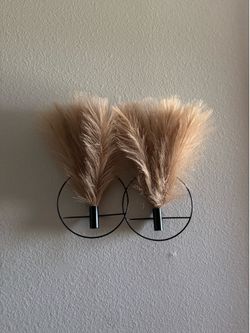 Boho Pampas Grass Wall Decor Set (2)