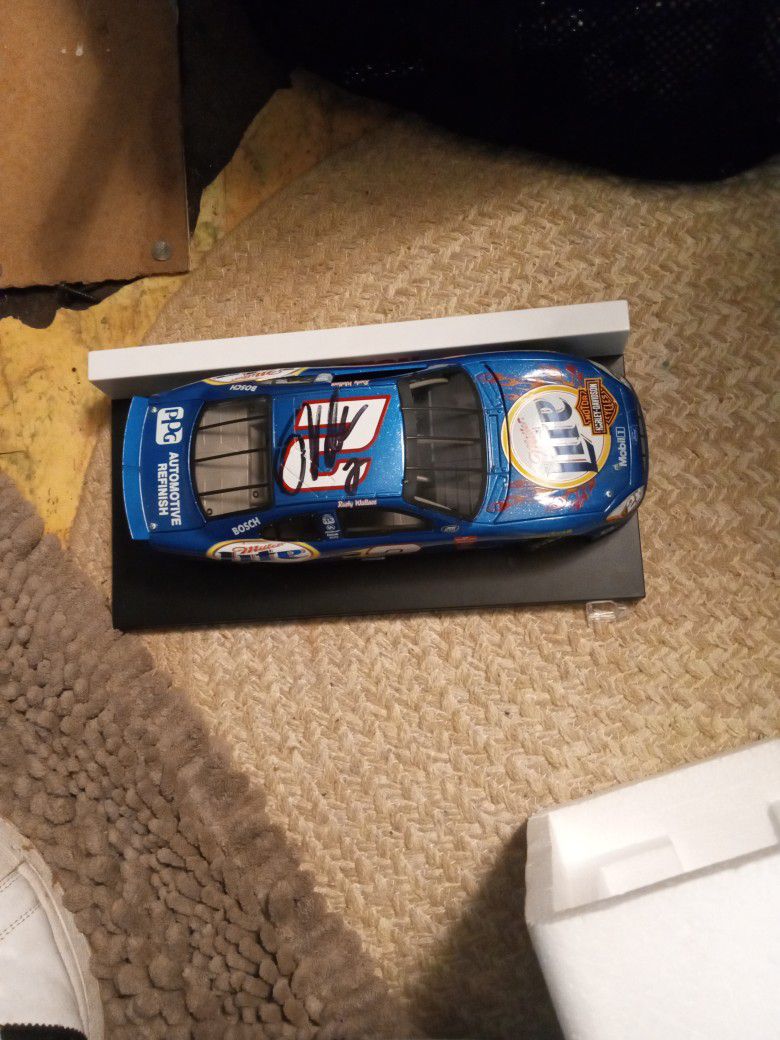 Rusty Wallace Signed Diecast Car