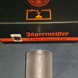 JAGER FROSTED SHOT GLASSES