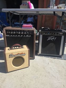 PEAVY AND CRATE AMPS