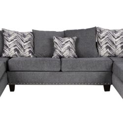 Three piece sectional sofa set