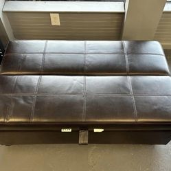 Graycen Sleeper Ottoman – Gray Fabric