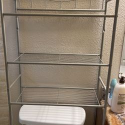 metal bathroom shelf