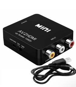 RCA to HDMI Converter Adapter AV 1080P For TV Audio Video Composite CVBS AV2HDMI