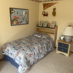 never Used. Bookcase Bed With Mattress And. Box Spring