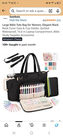 Bible bag with accessories