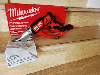 Milwaukee M18 18-Volt Lithium-Ion Cordless 18-Gauge Double Cut Metal Shear (Tool-Only)