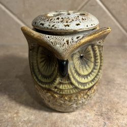 Ceramic Electric Wax Burning Owl with Lid 