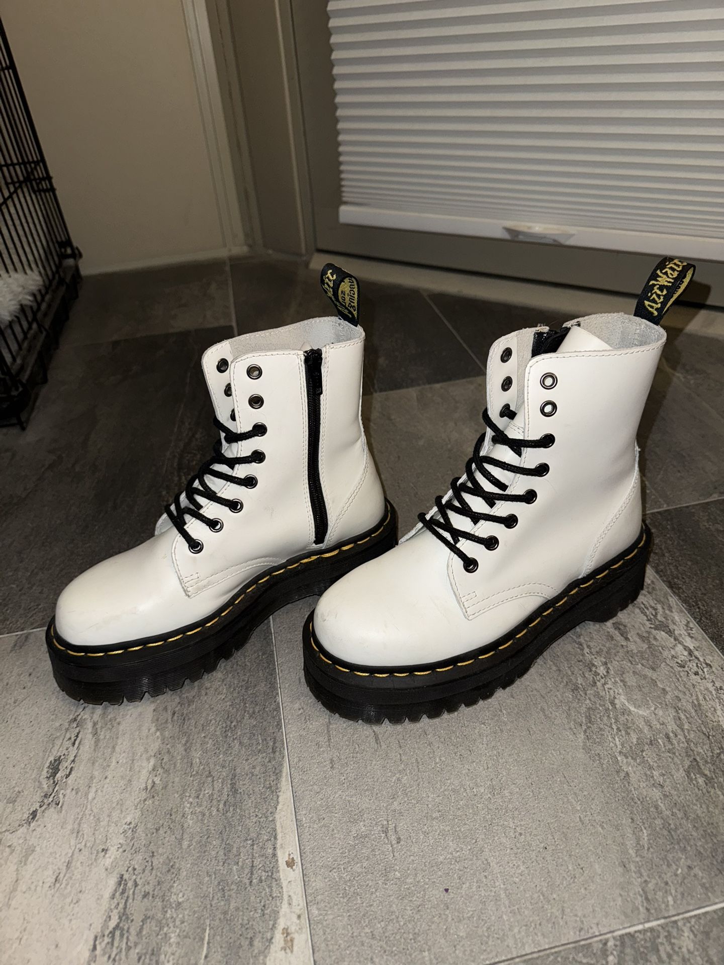 White Doc Martins