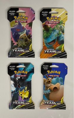 Pokemon Team Up Sleeved Booster Pack Art Set Sealed