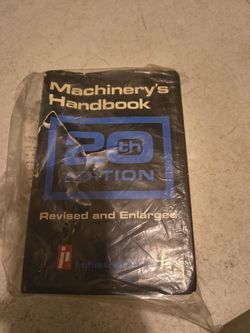 Machinery's handbook 20th edition