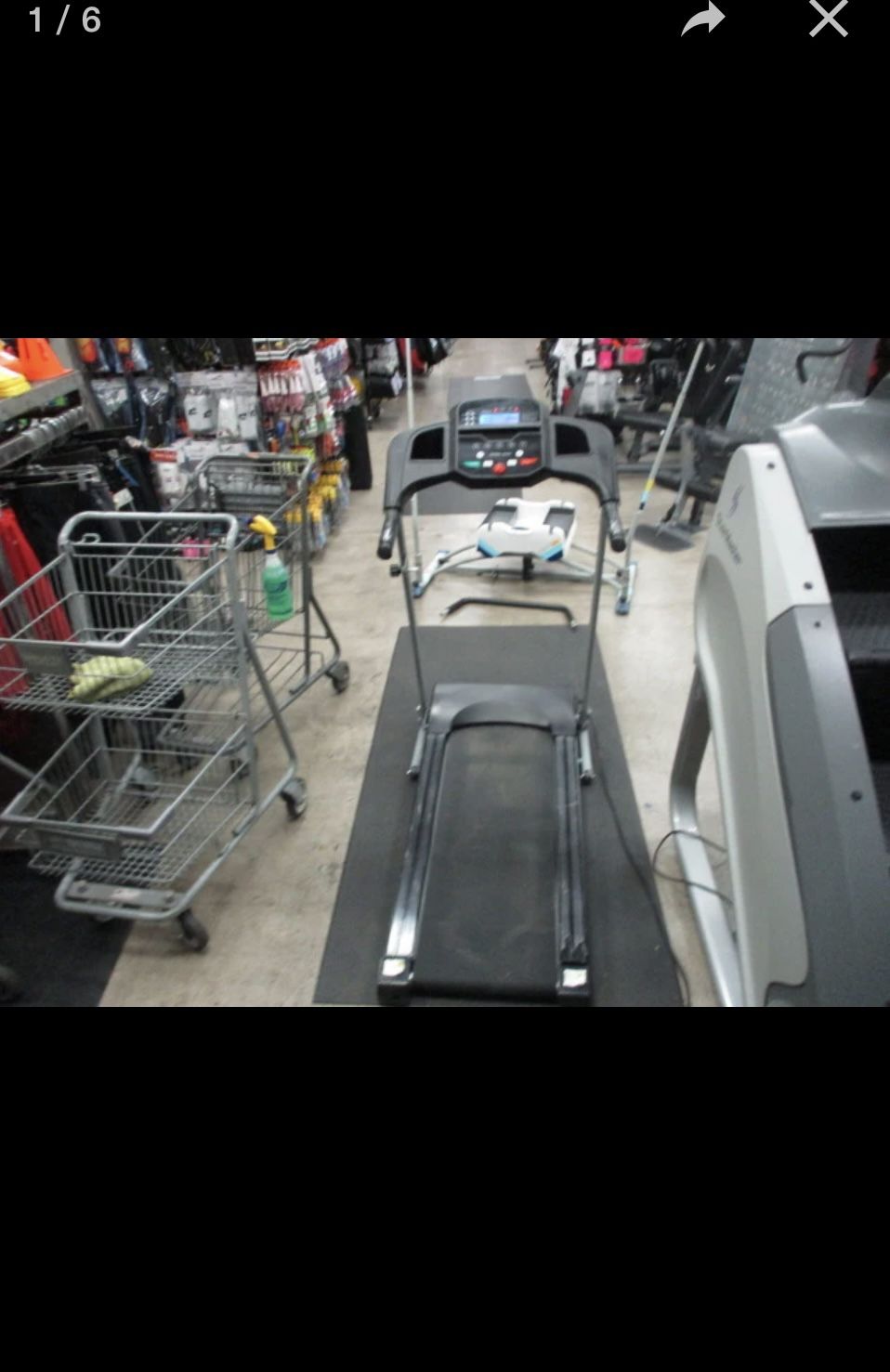 Used Intertek Compact Folding Treadmill ( Read The Description!!)