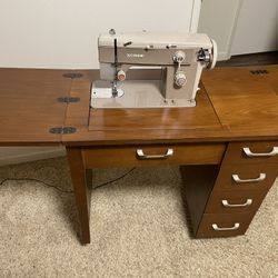 NELCO R-450-2 Sewing Machine w/cabinet