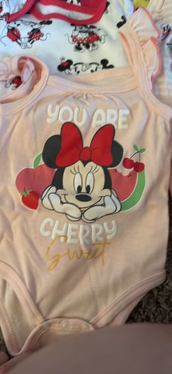 Minnie Mouse babygirl onesies bundle for 3-6 months
