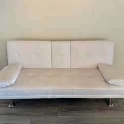 Convertible Faux Leather Futon/Sofa