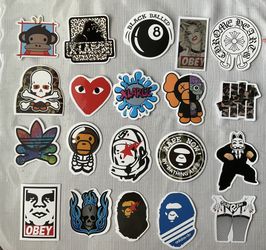 20 New Bape Stickers