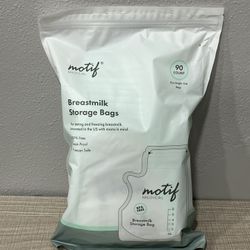 NEW Motif Medical Breast Milk Storage Bags 90 Count 8oz BPA Free Freezer Safe