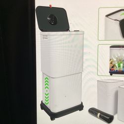 3 Pack Kitchen Trash Can with Lid, 13 Gallon