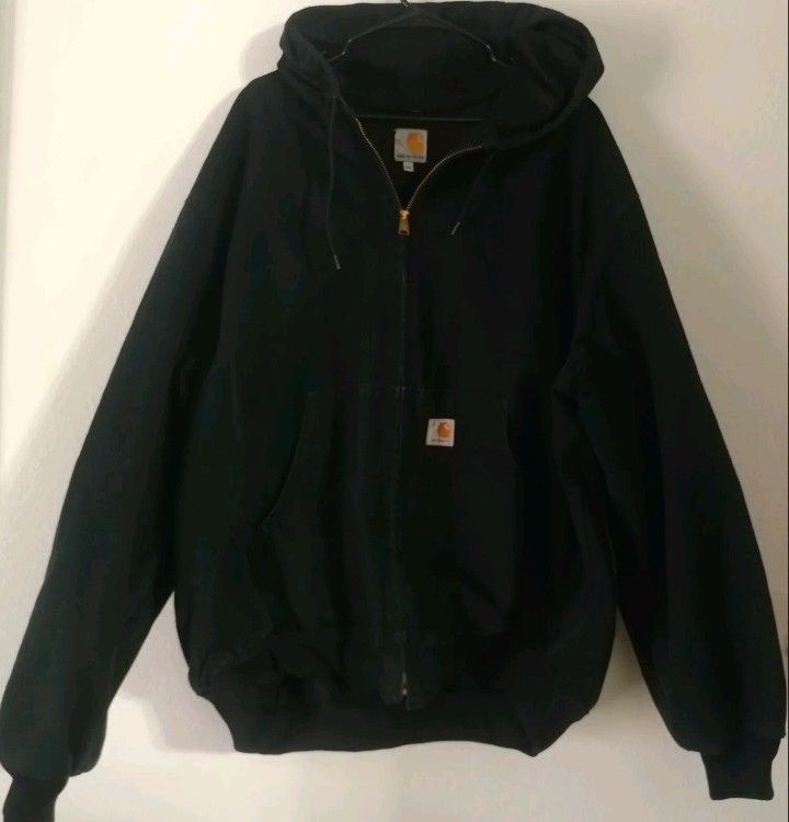 CARHARTT MENS ZIP UP HOODED JACKET SIZE 3X LOCATED IN PORTERVILLE