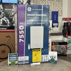 GE 300sq Ft. 7,500 BTU Smart Portable Air Conditioner A/C