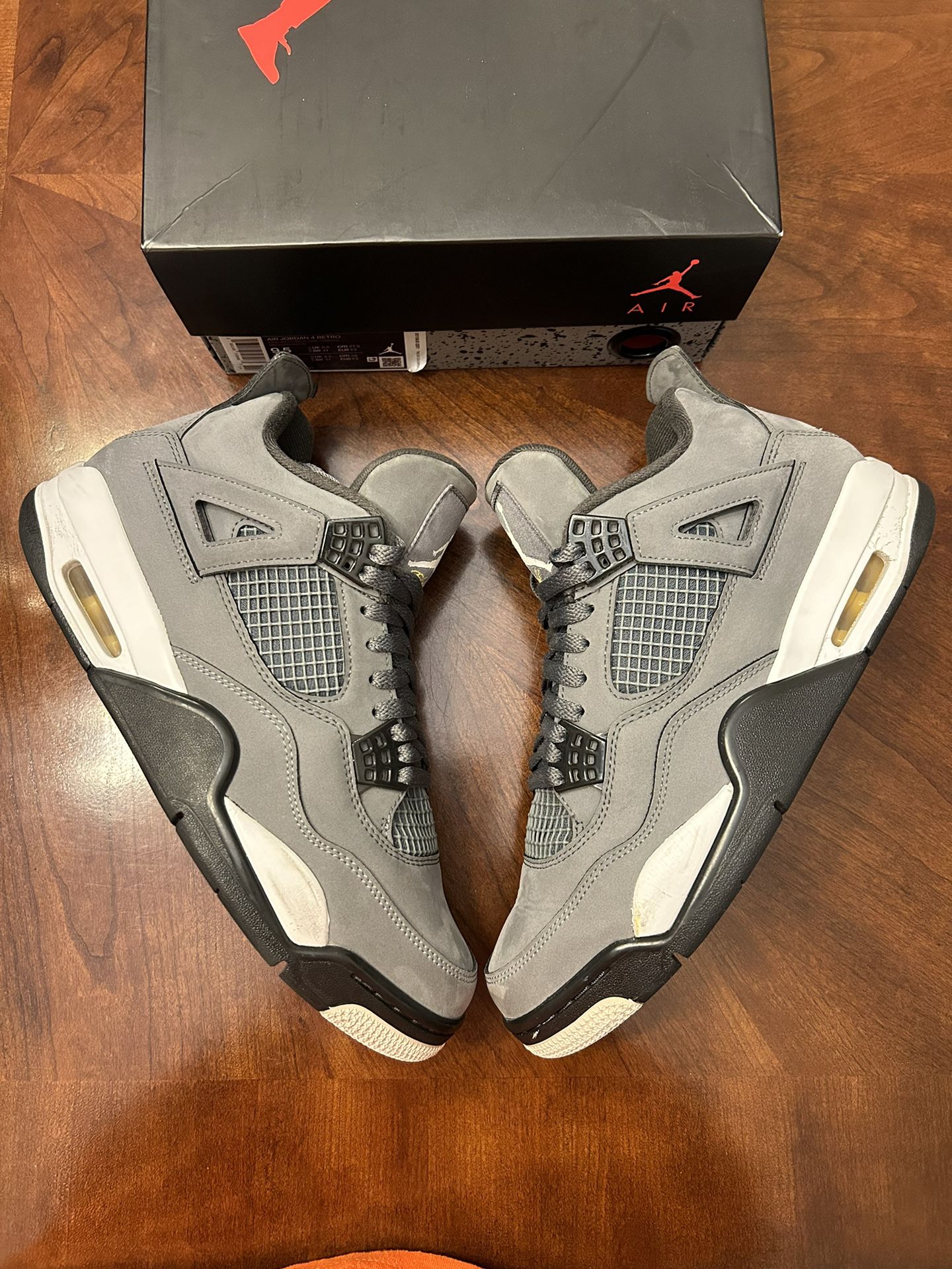 Jordan 4 “Cool Grey” Size 9.5 Og All