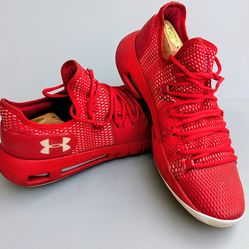 UNDER ARMOUR HOVR HAVOC Size: 10.5 - BASKETBALL SHOES RED #(contact info removed)-600