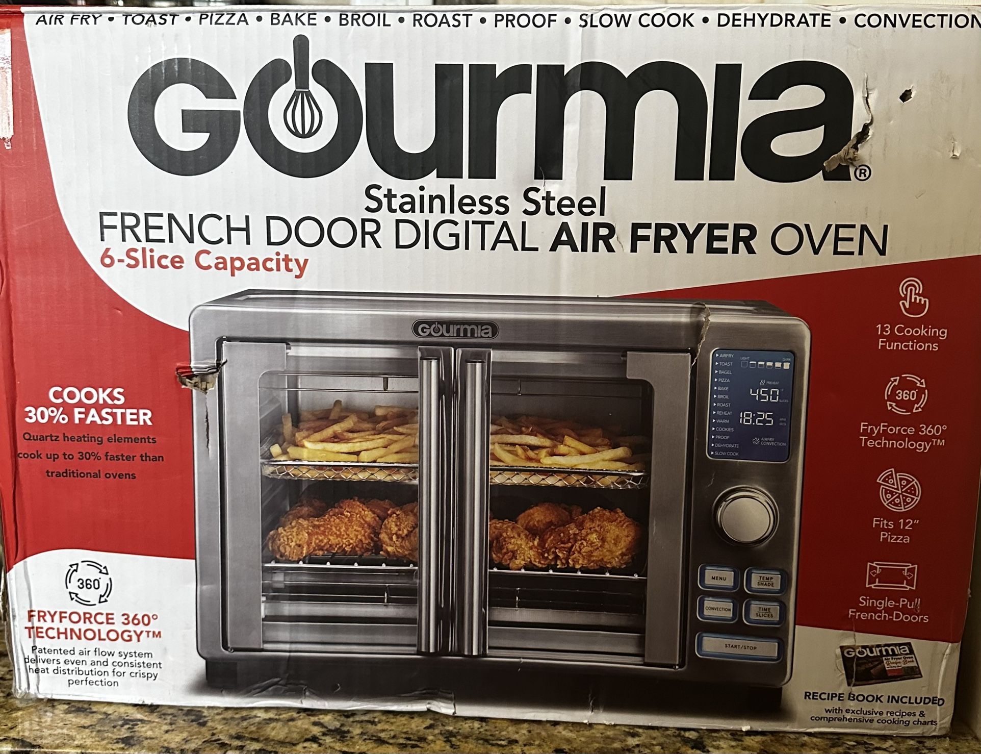 Gourmia French Door Digital Air Fryer Oven