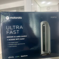 Motorola MG8702 modem And router