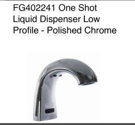 Rubbermaid One Shot Liquid Dispenser Polished Chrome