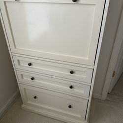 White Modern  Dresser Desk 