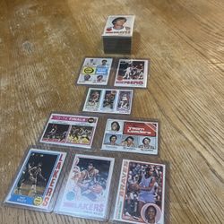 Vintage 70s Basketball Card Lot: 100 count + Feature Cards