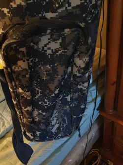 Blueberry Camouflage Military-like Carry-on