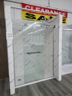 Shower base & Glass Doors