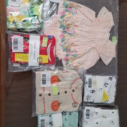 Janie And Jack Baby Girl Bundle 7 Pieces - Brand New 